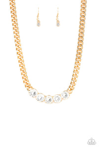 Rhinestone Renegade -Gold - Classy Elite Jewelry