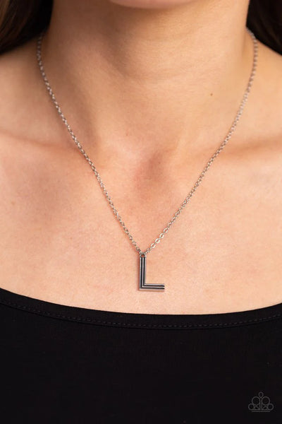 Leave Your Initials -L silver