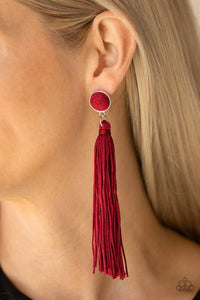 Tightrope Tassel - Red - Classy Elite Jewelry