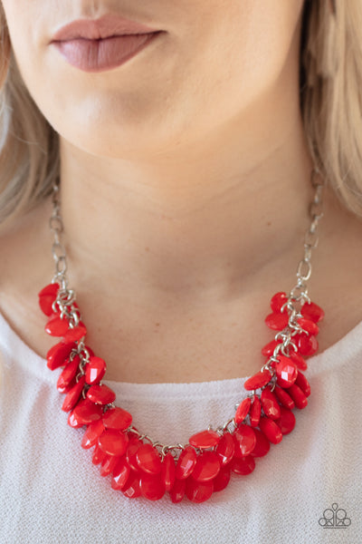 Colorfully Clustered - Red - Classy Elite Jewelry
